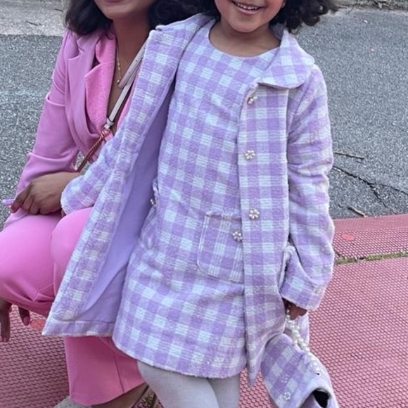 Girls tweed dress and coat - Picture 2 of 8